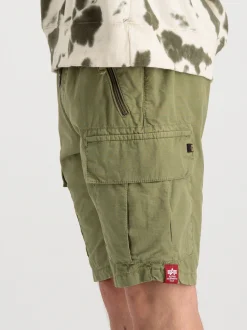 Alpha Industries Herren Cargo-Shorts in oliv