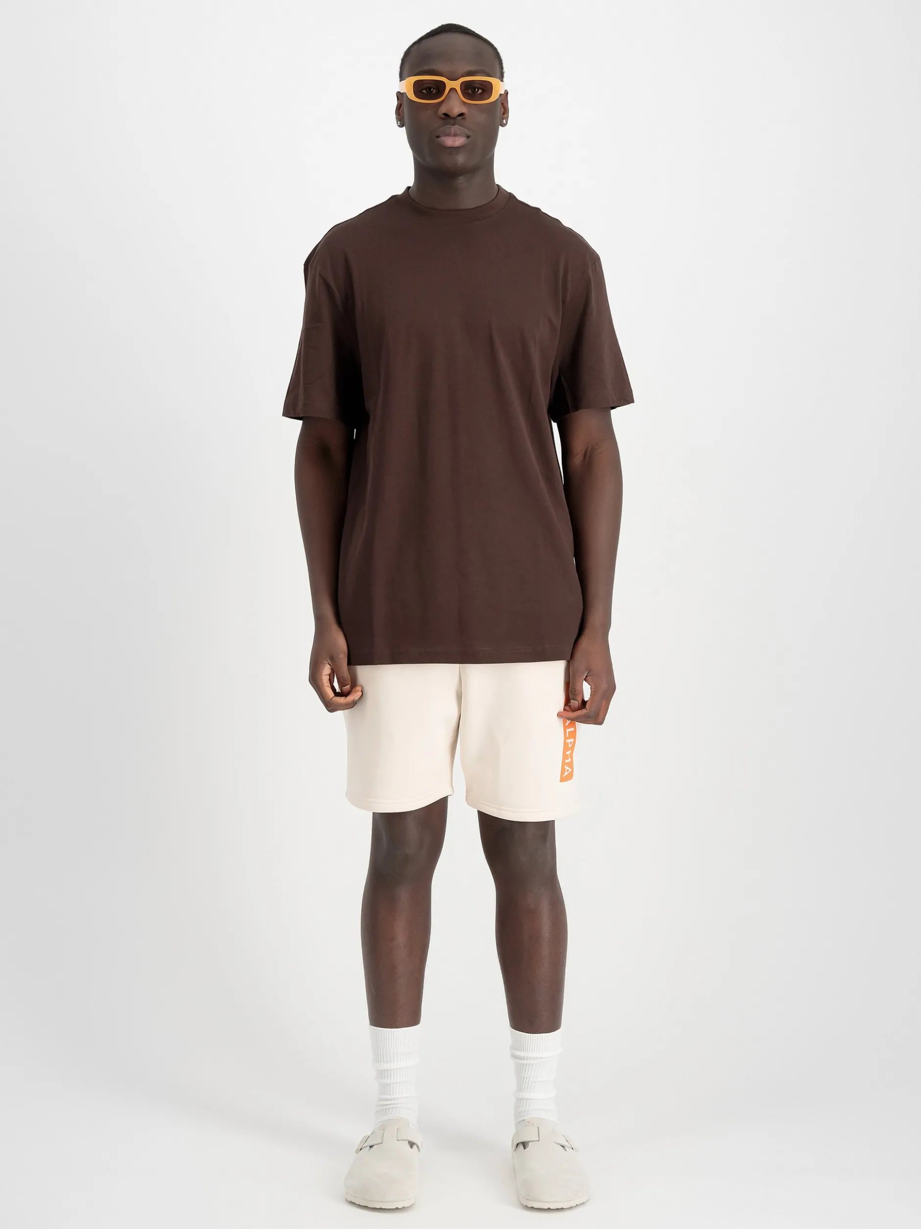 Alpha Industries Herren Kurze Hose in weiß