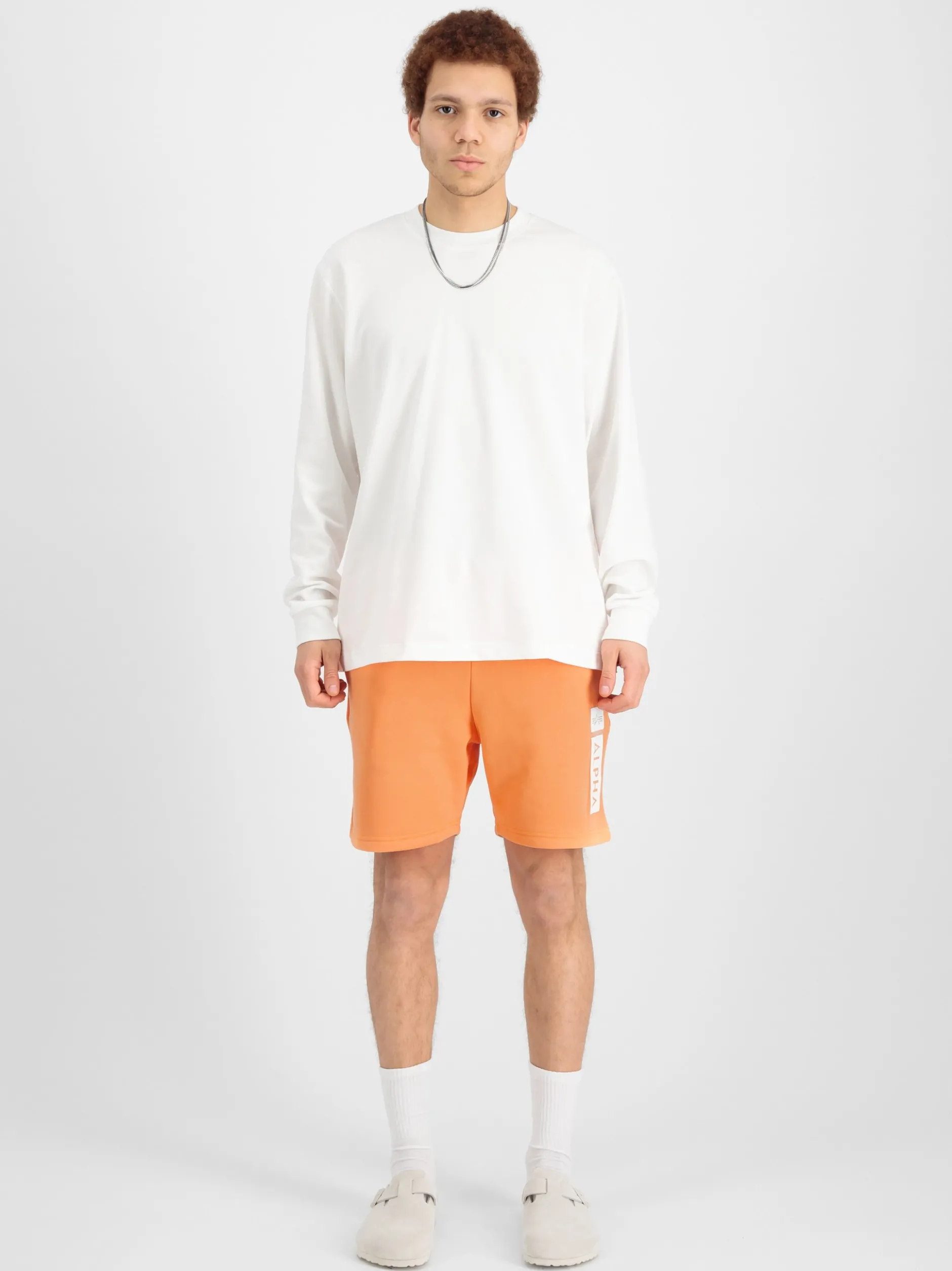 Alpha Industries Herren Kurze Hose in orange