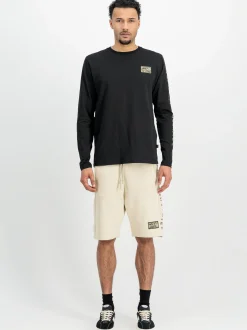 Alpha Industries Herren Langarmshirt in schwarz