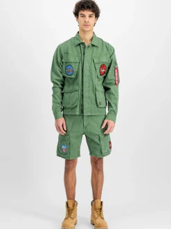 Alpha Industries Herren Overshirt in grau