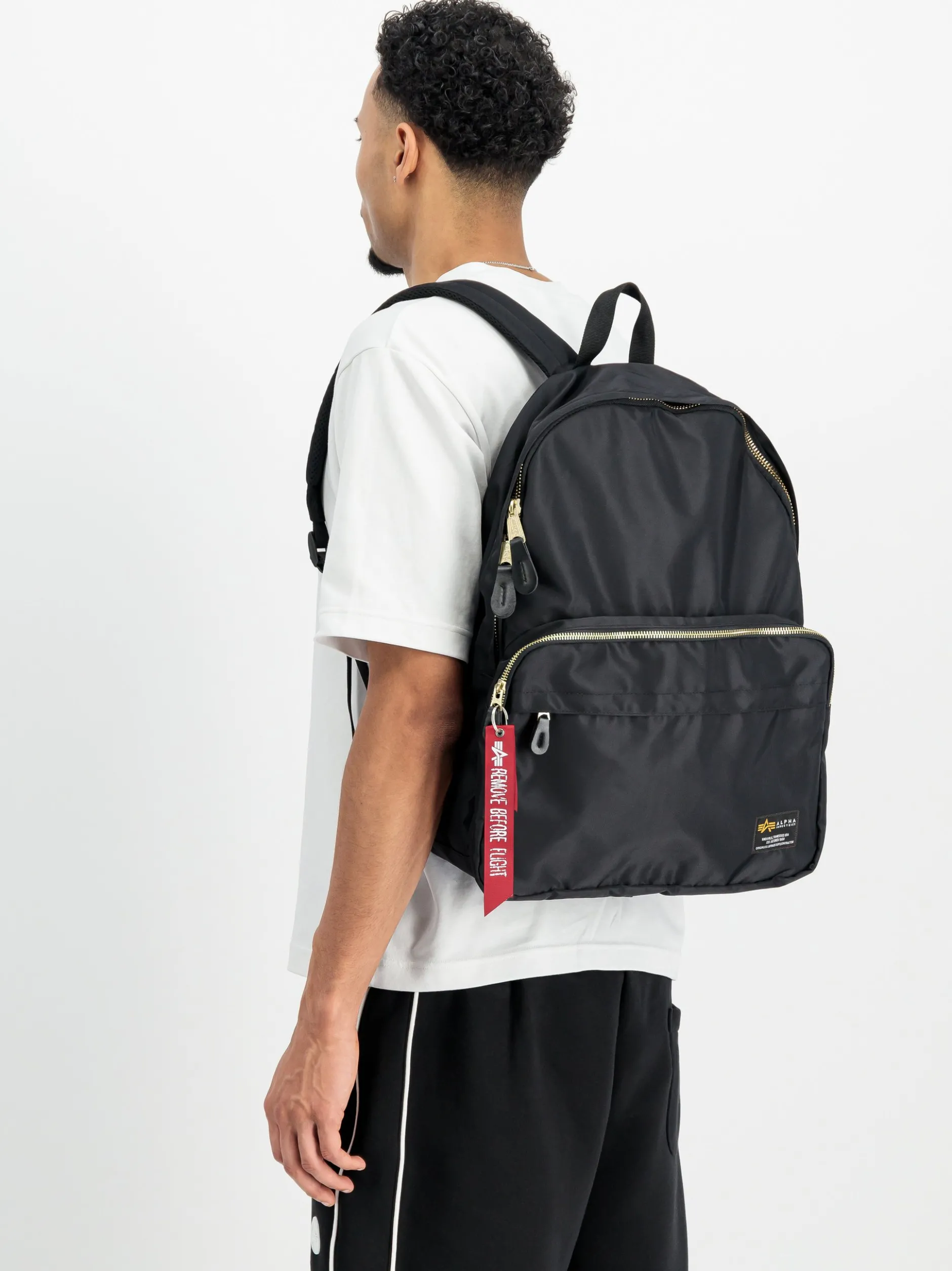 Alpha Industries Herren Rucksack in schwarz