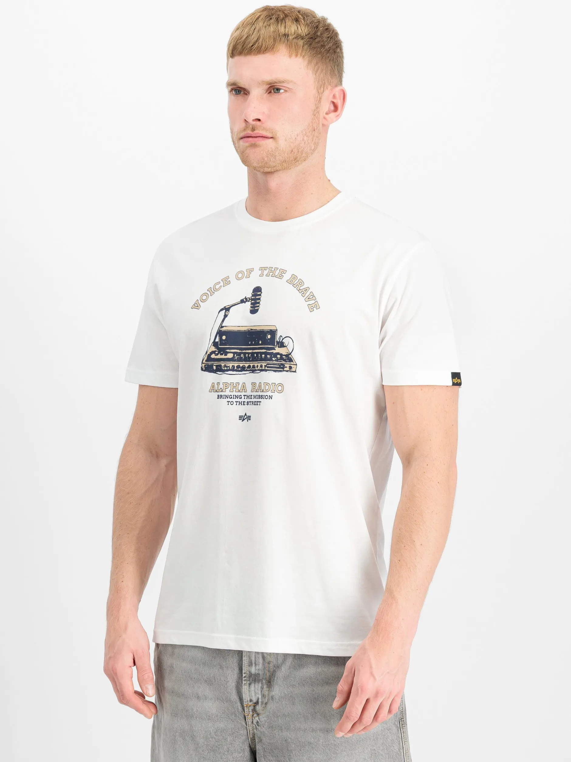 Alpha Industries Herren T-Shirt in weiß