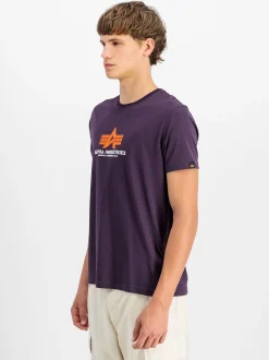 Alpha Industries Herren T-Shirt in lila
