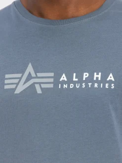 Alpha Industries Herren T-Shirt in blue stone