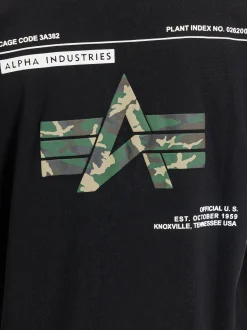 Alpha Industries Herren T-Shirt in schwarz