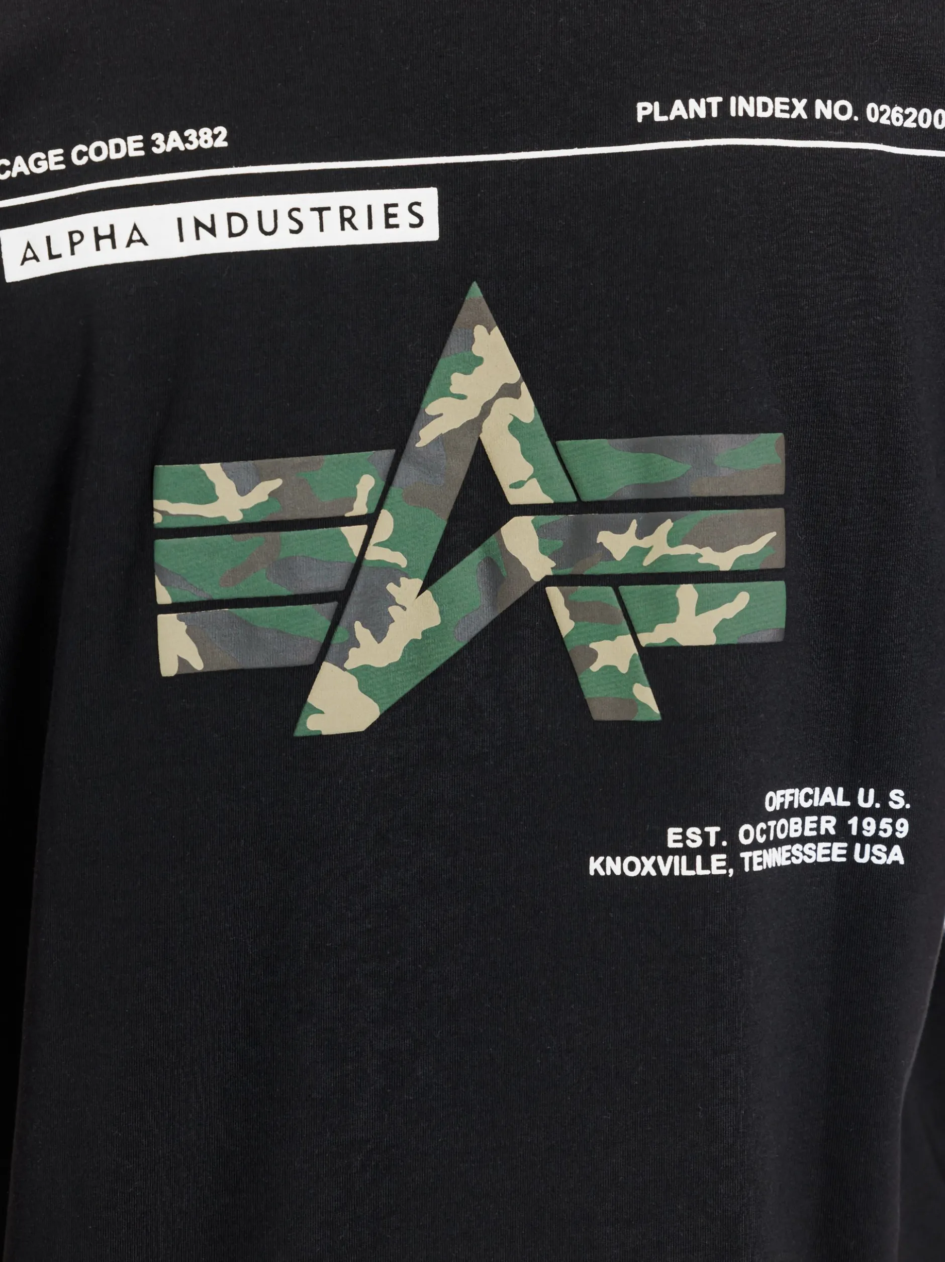 Alpha Industries Herren T-Shirt in schwarz