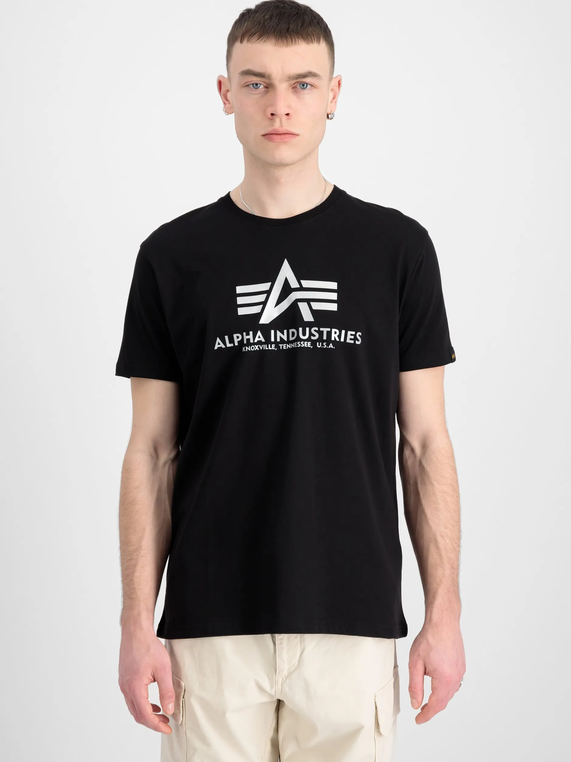 Alpha Industries Herren T-Shirt in schwarz