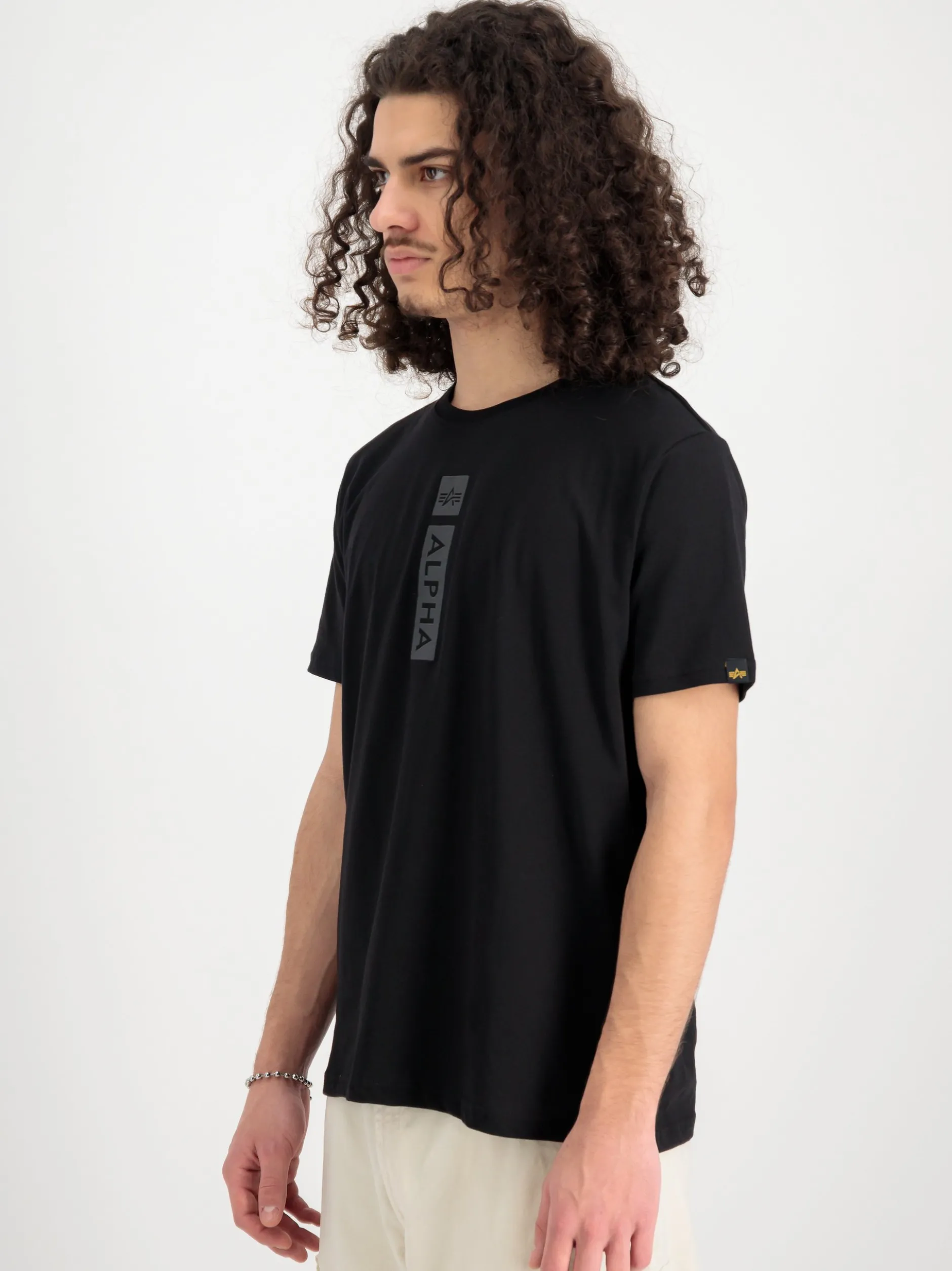 Alpha Industries Herren T-Shirt in schwarz