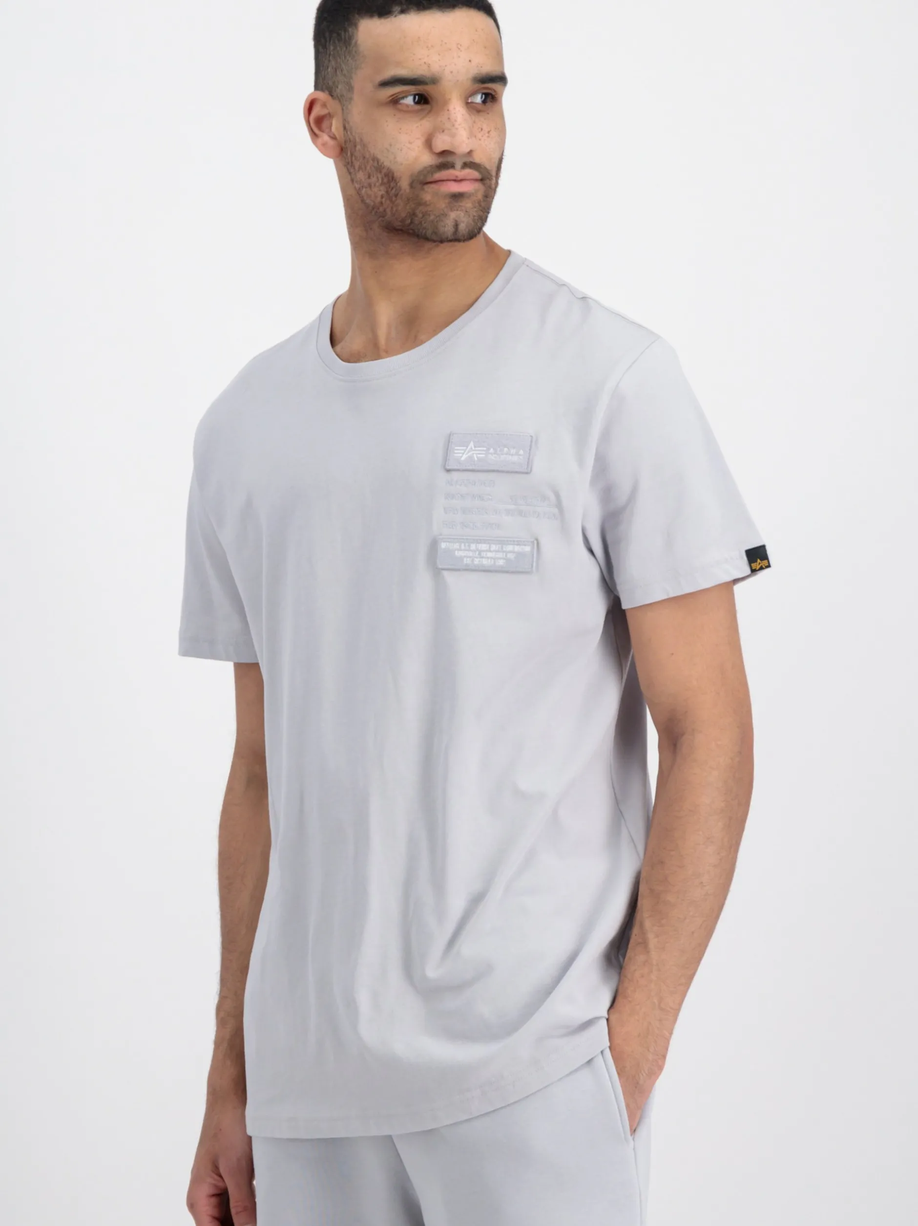 Alpha Industries Herren T-Shirt in hellgrau