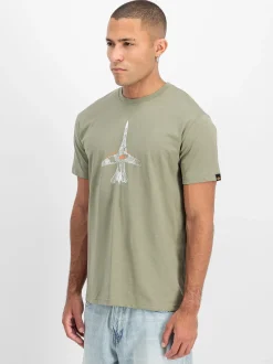 Alpha Industries Herren T-Shirt in oliv