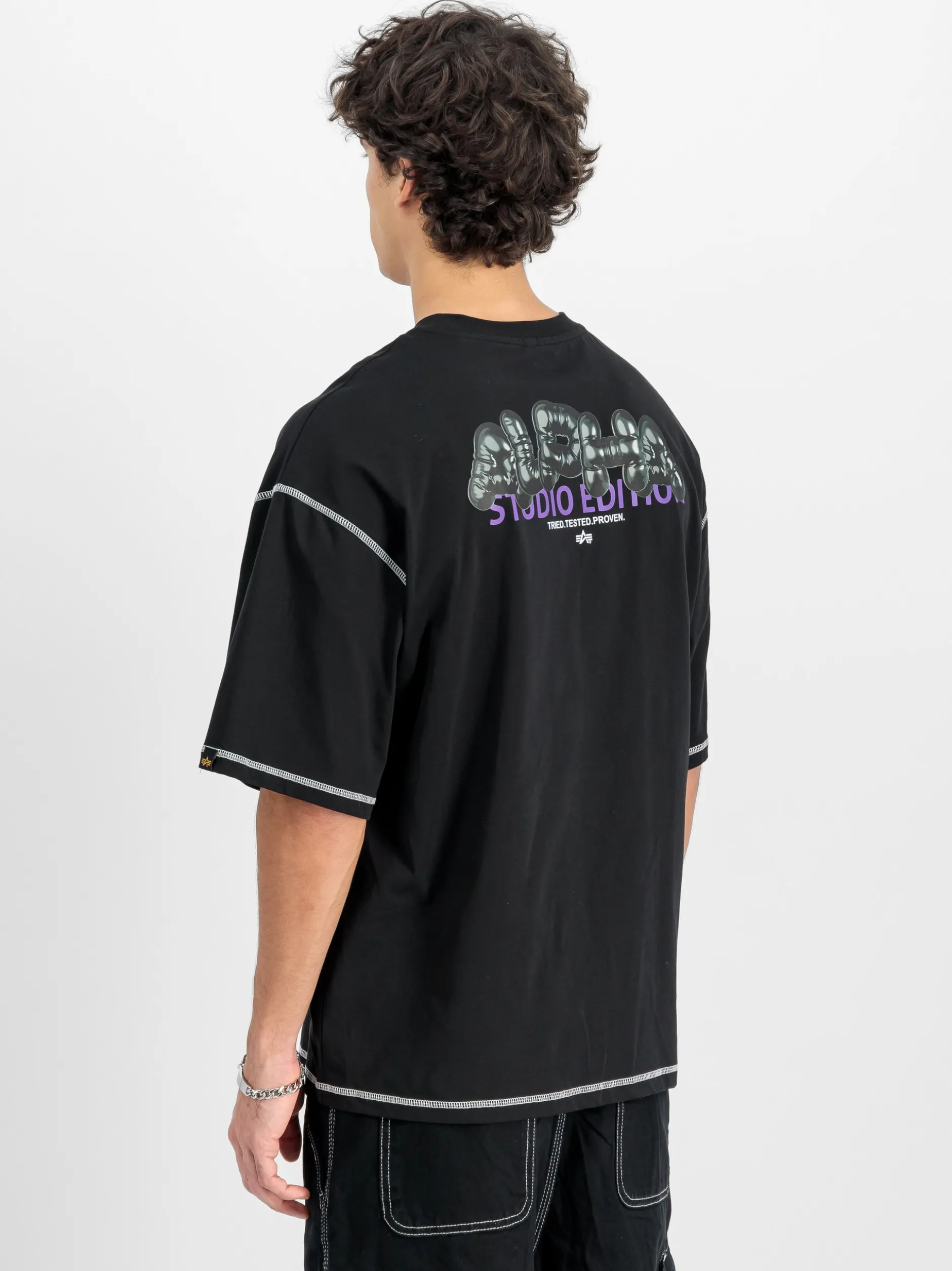 Alpha Industries Herren T-Shirt in schwarz