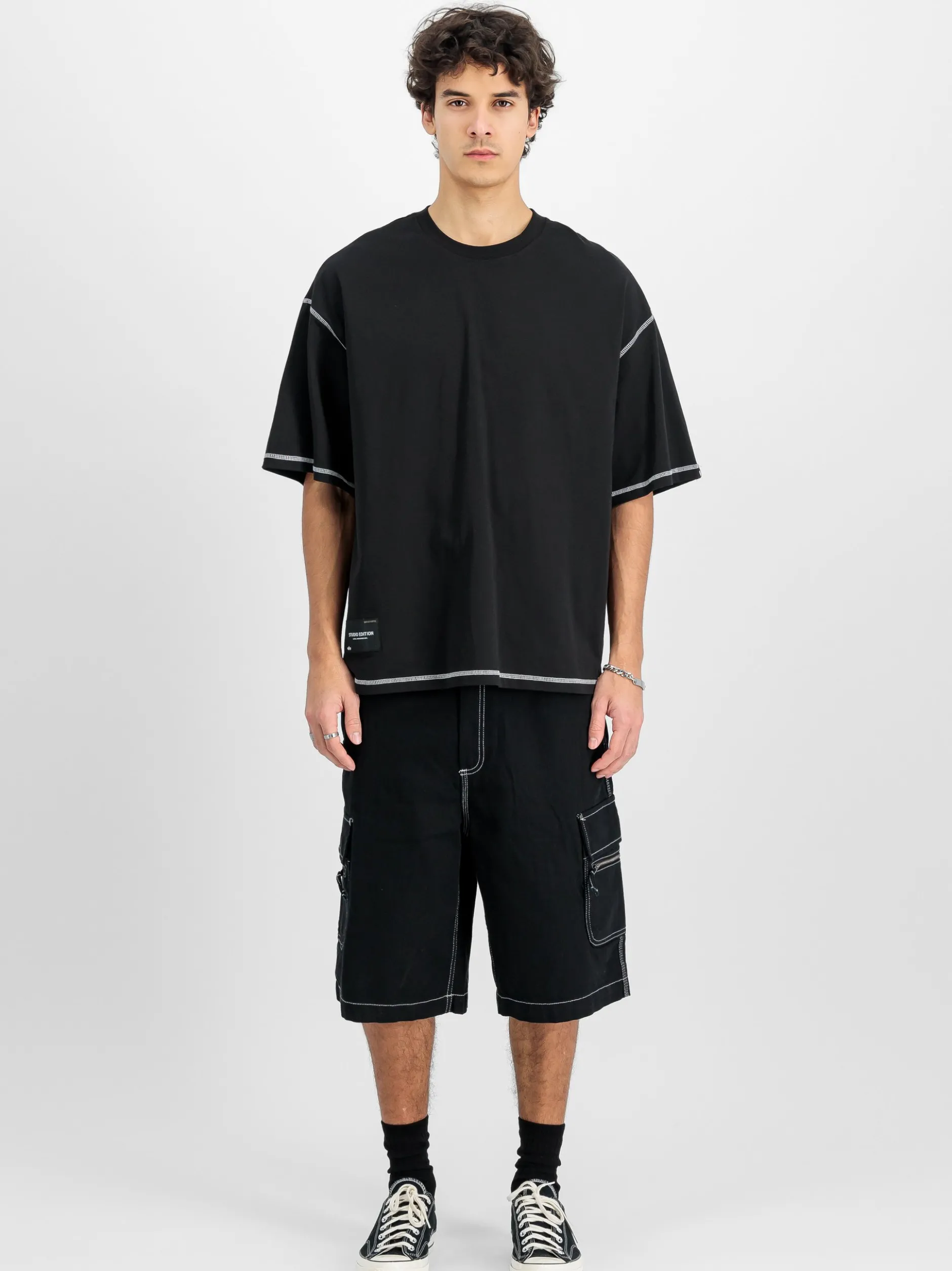 Alpha Industries Herren T-Shirt in schwarz
