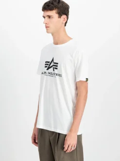 Alpha Industries Herren T-Shirts im 2er-Pack in schwarz weiß