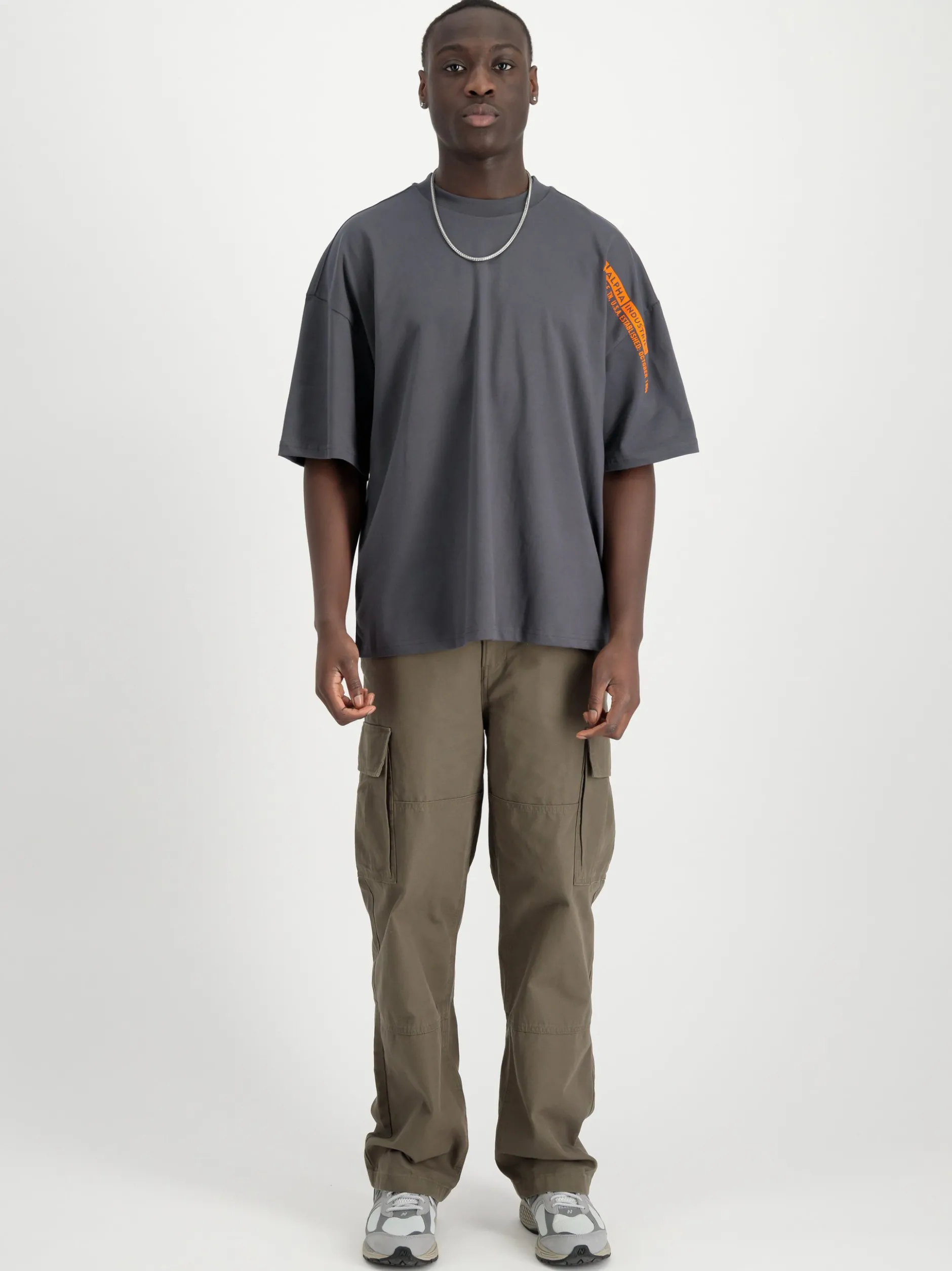 Alpha Industries Herren T-Shirt in anthrazit