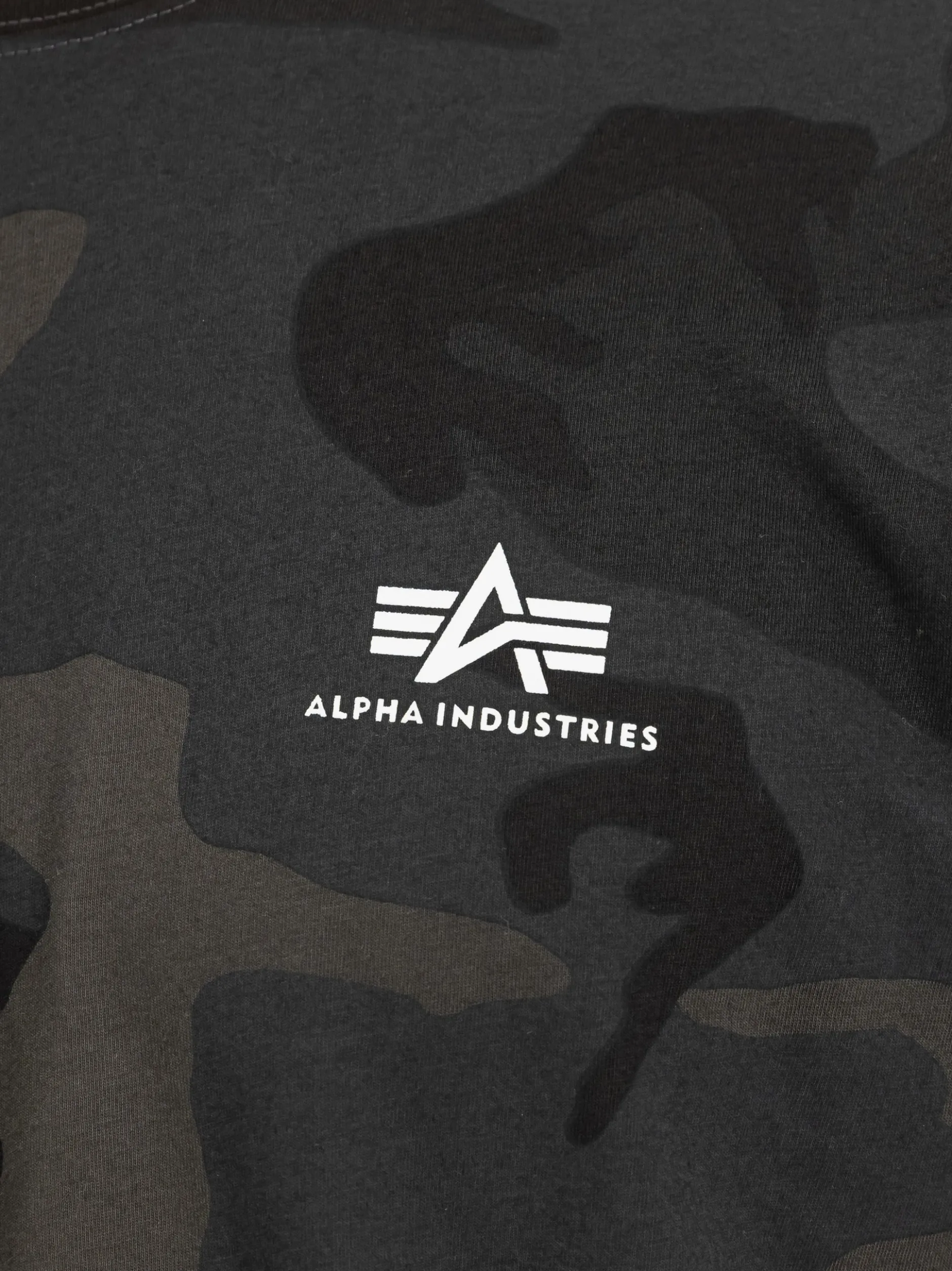 Alpha Industries Herren T-Shirt in schwarz anthrazit