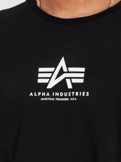 Alpha Industries Herren T-Shirt in schwarz