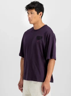 Alpha Industries Herren T-Shirt in lila