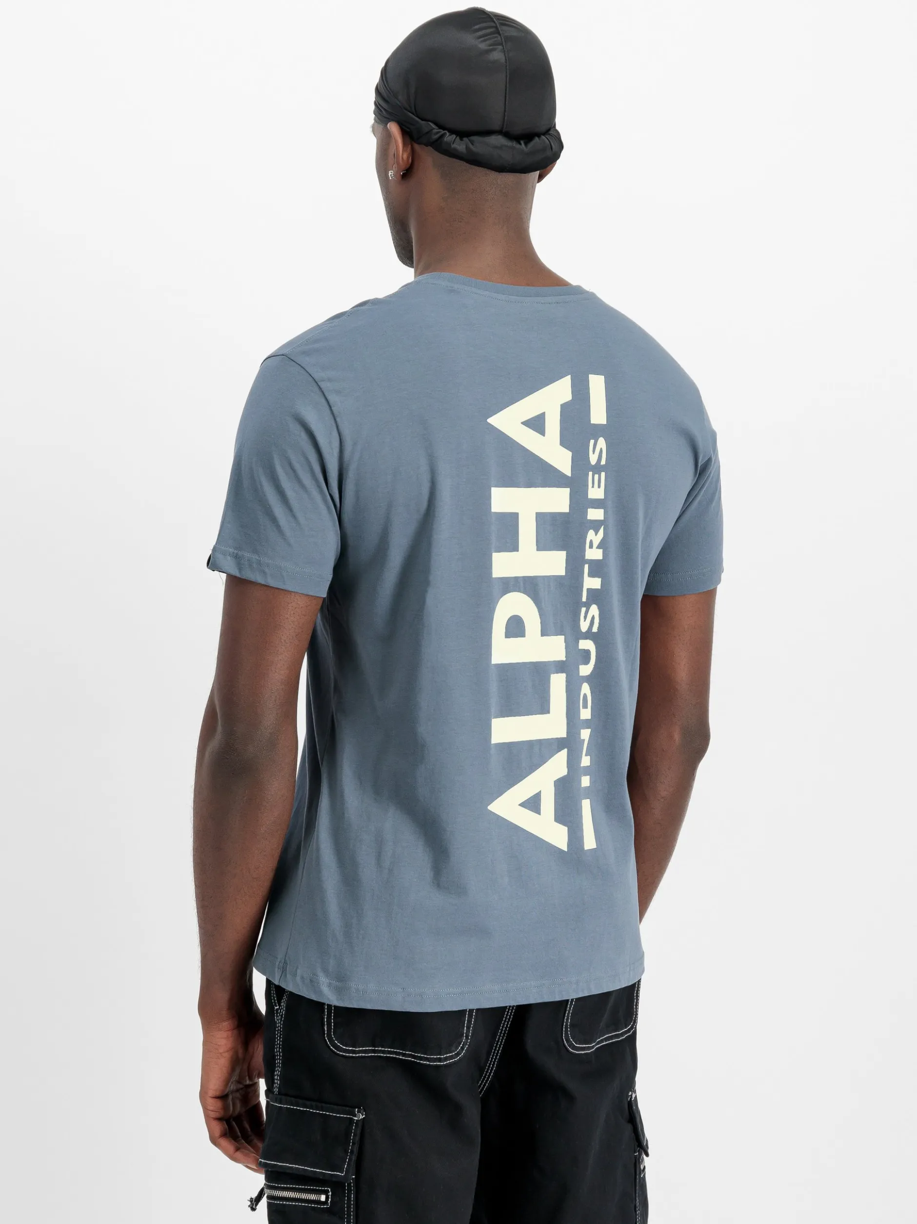 Alpha Industries Herren T-Shirt in blue stone