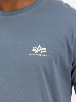 Alpha Industries Herren T-Shirt in blue stone