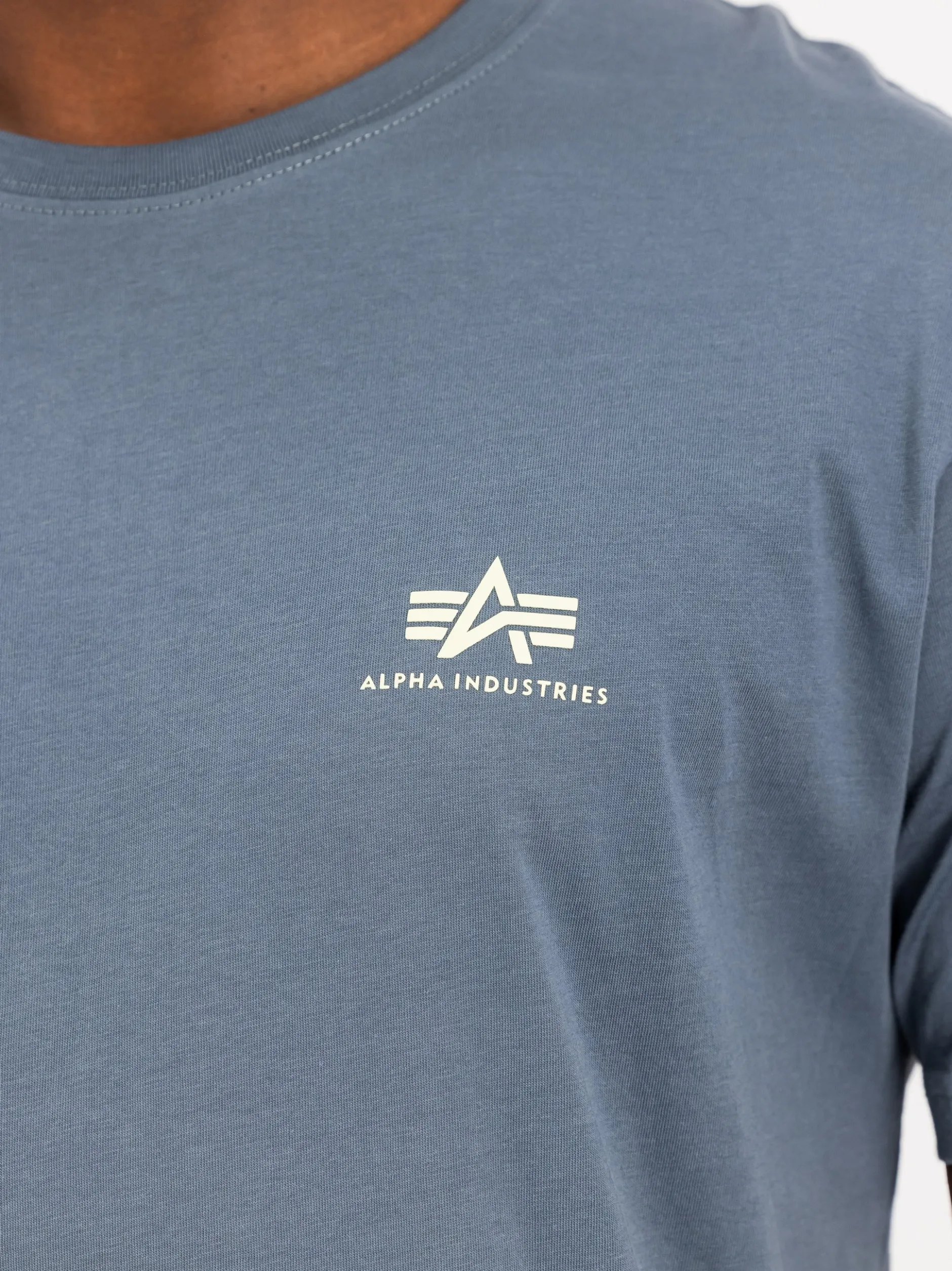 Alpha Industries Herren T-Shirt in blue stone