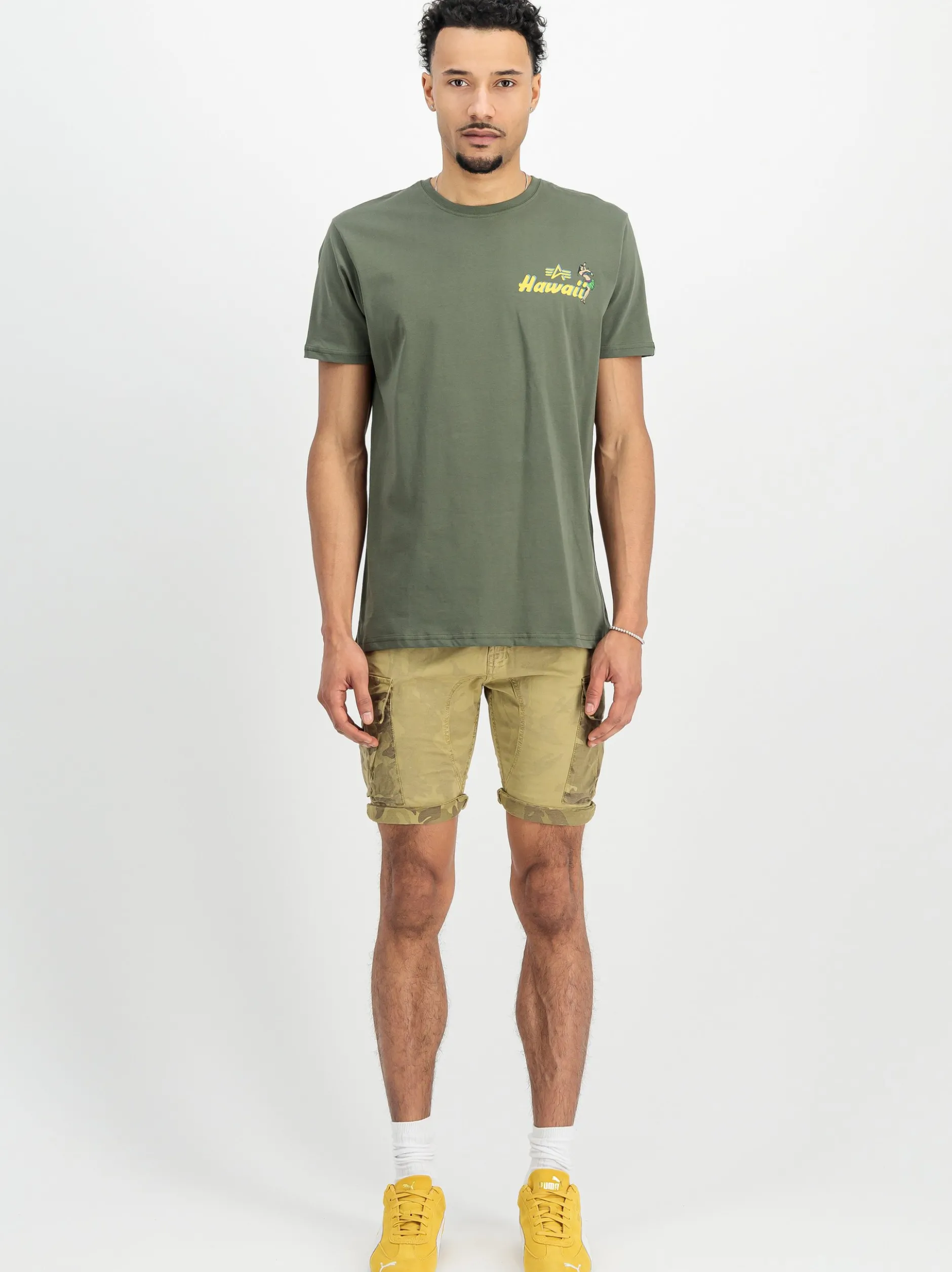 Alpha Industries Herren T-Shirt in oliv