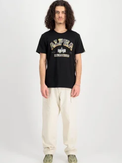 Alpha Industries Herren T-Shirt in schwarz