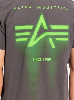 Alpha Industries Herren T-Shirt in grau