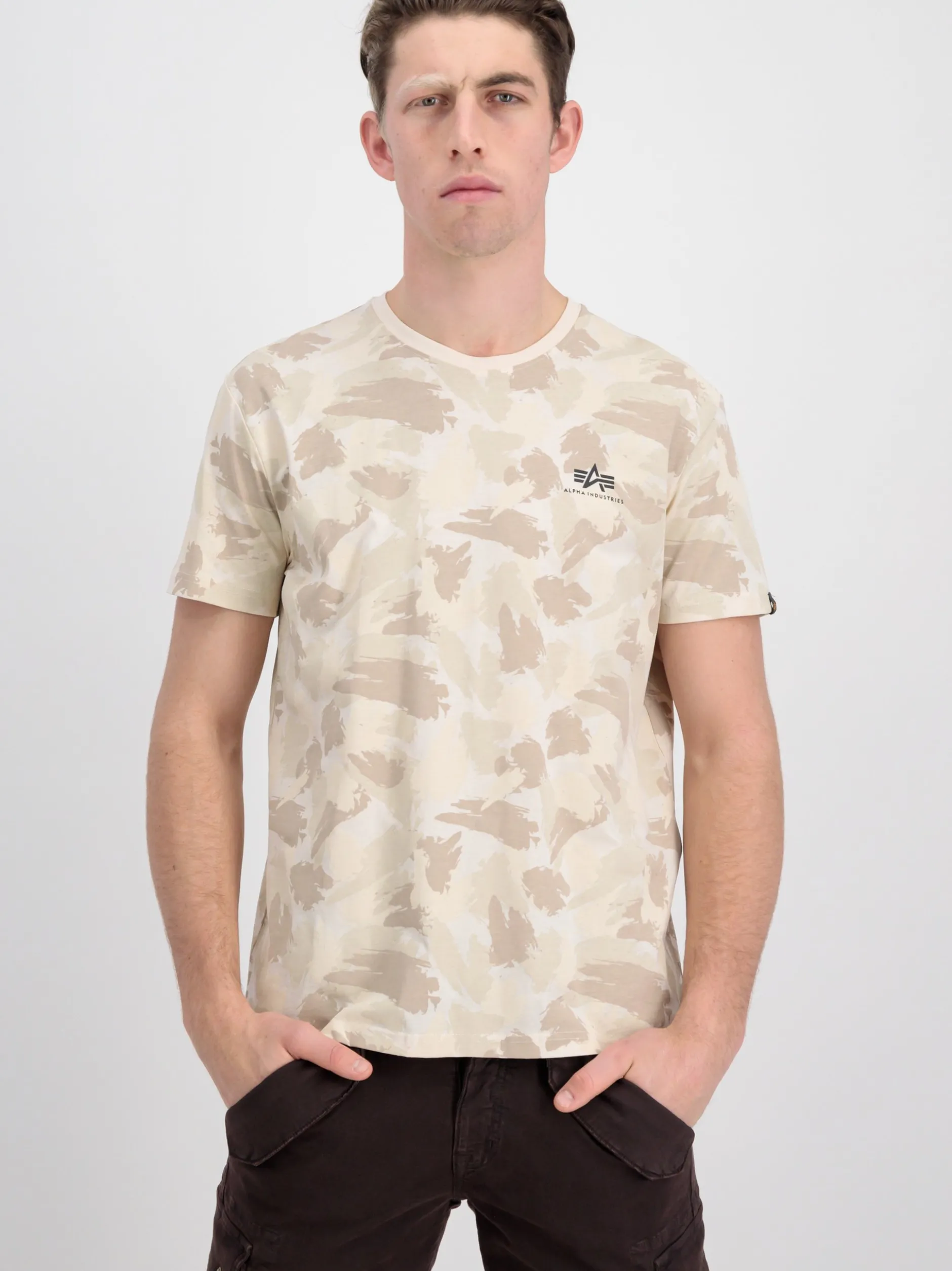 Alpha Industries Herren T-Shirt in beige