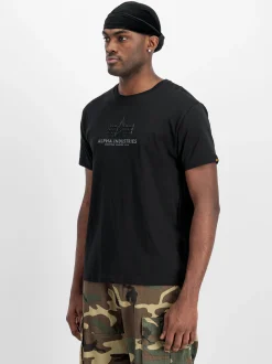 Alpha Industries Herren T-Shirt in schwarz