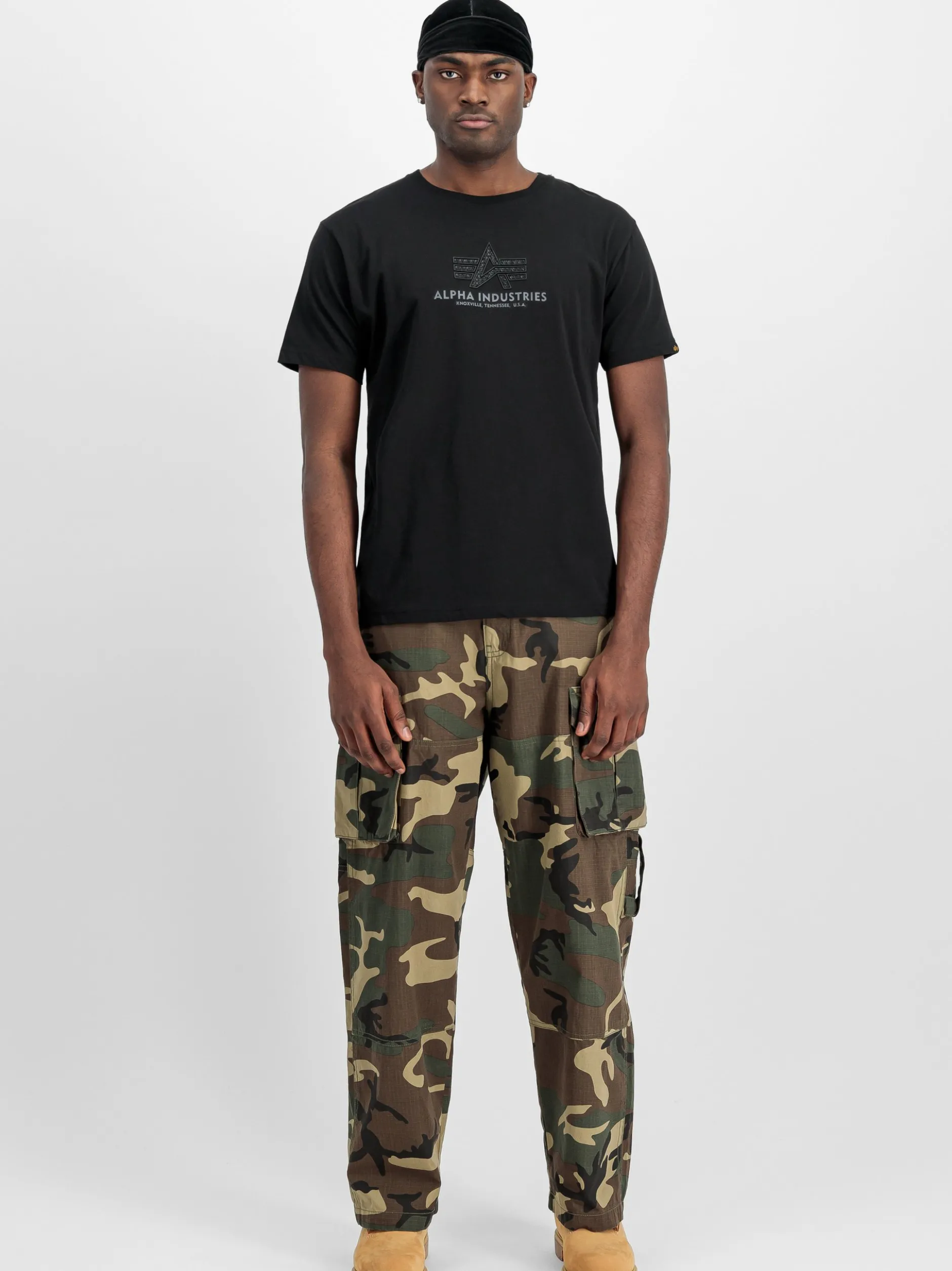 Alpha Industries Herren T-Shirt in schwarz