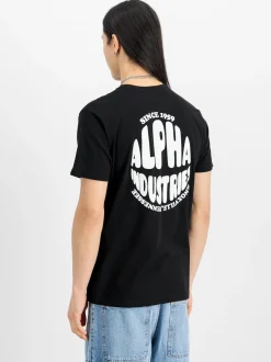 Alpha Industries Herren T-Shirt in schwarz