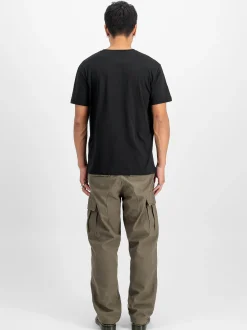 Alpha Industries Herren T-Shirts im 2er-Pack in schwarz