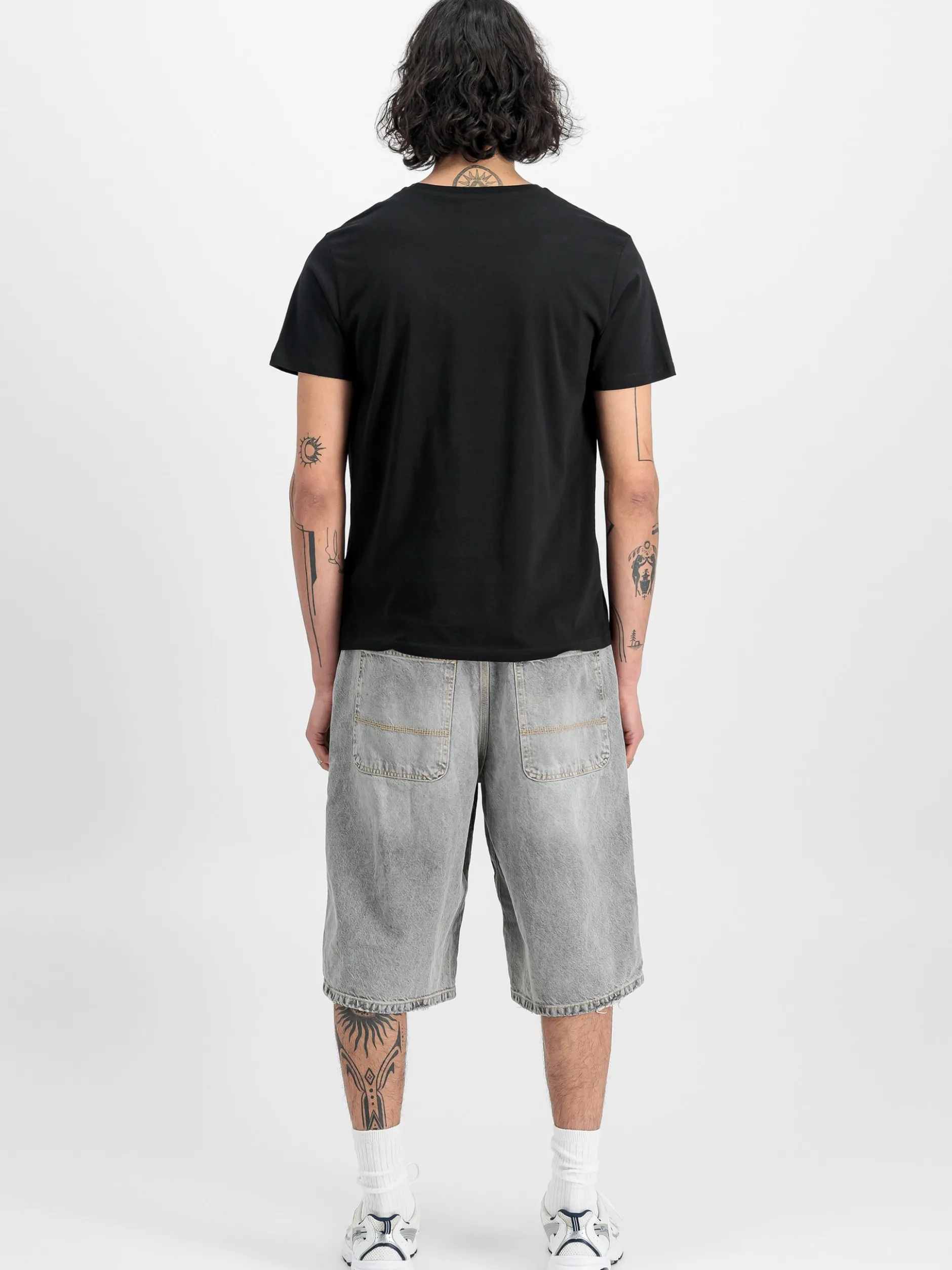 Alpha Industries Herren T-Shirts im 2er-Pack in schwarz