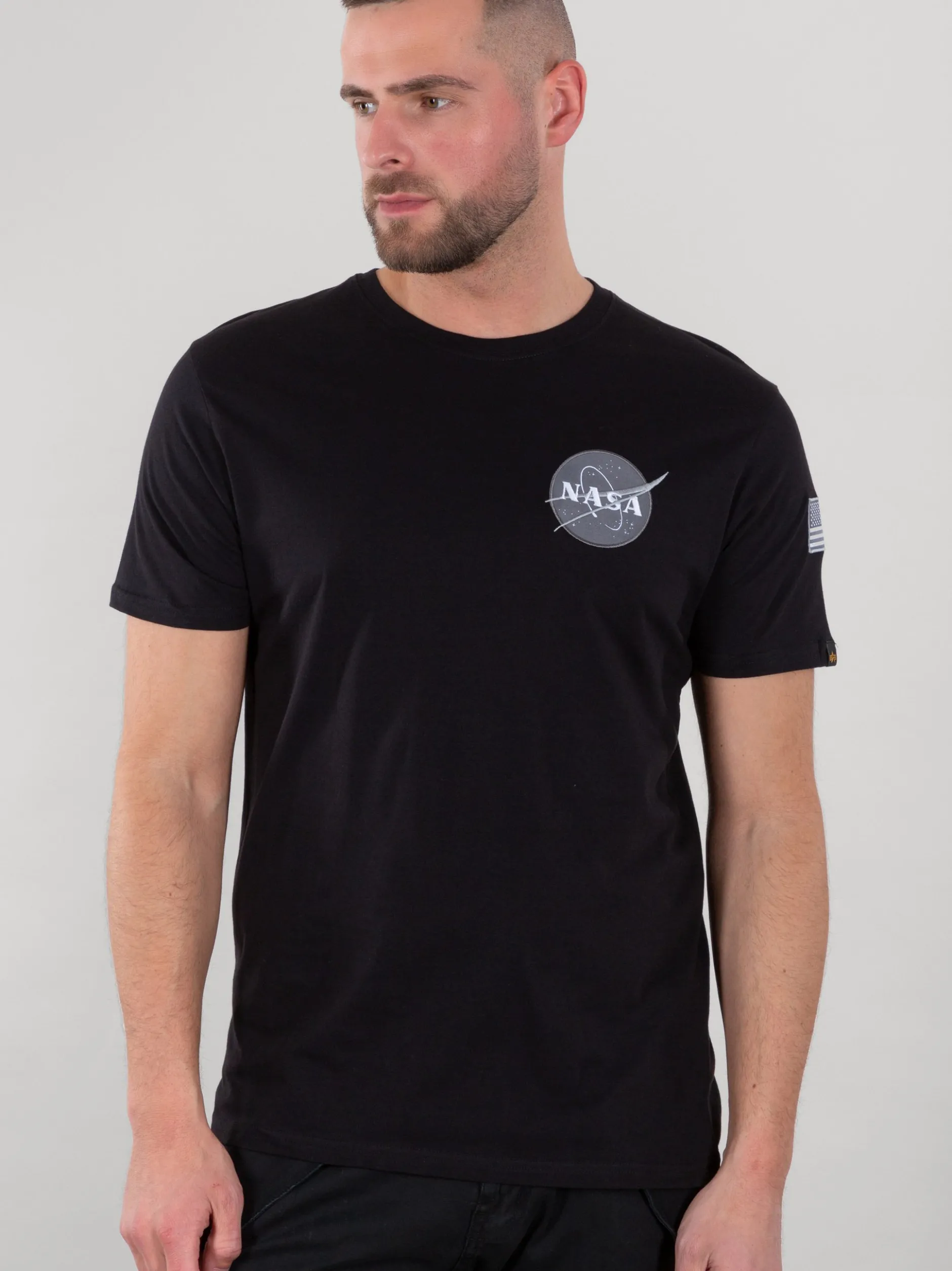 Alpha Industries Herren T-Shirt in schwarz