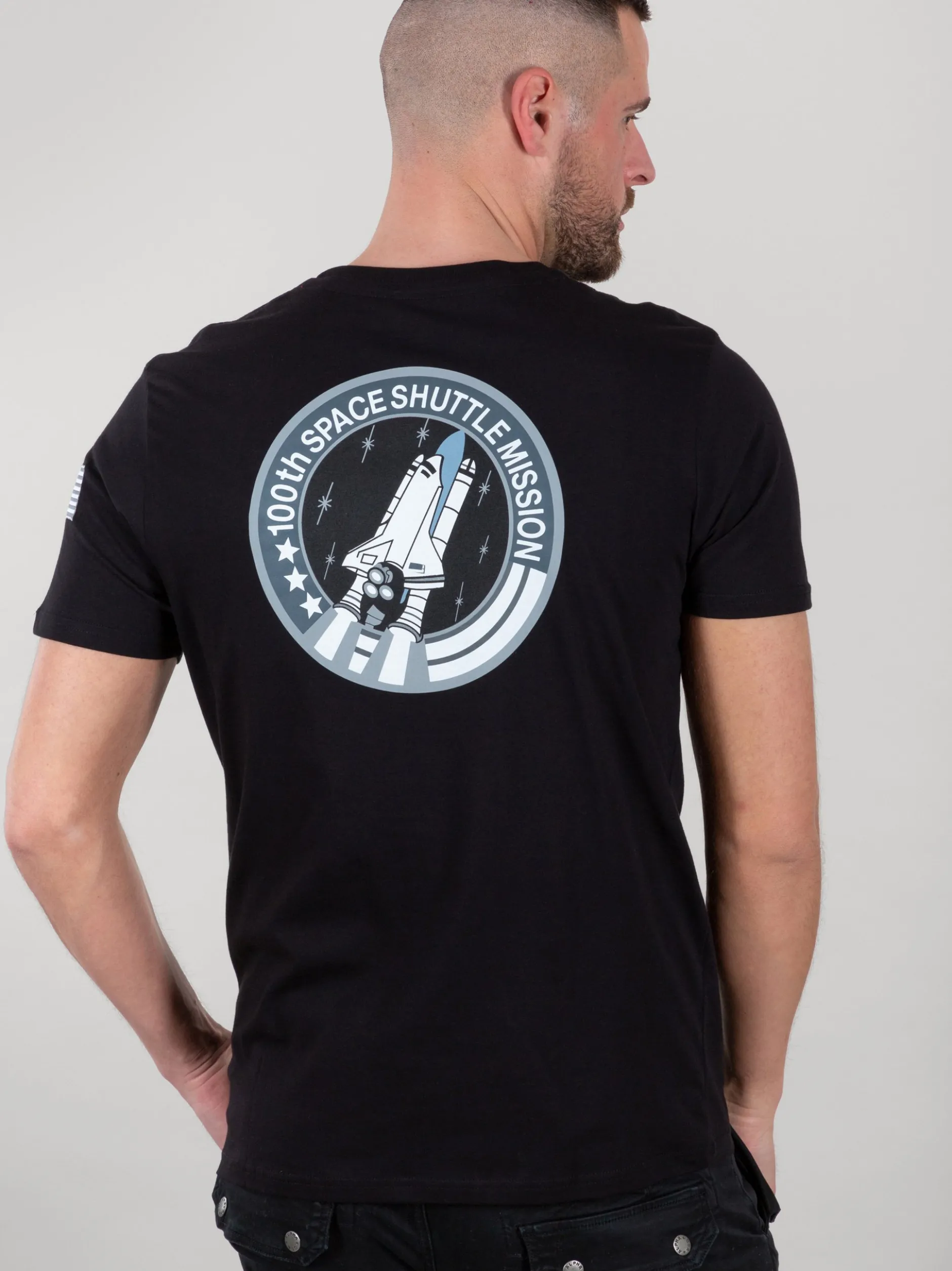 Alpha Industries Herren T-Shirt in schwarz