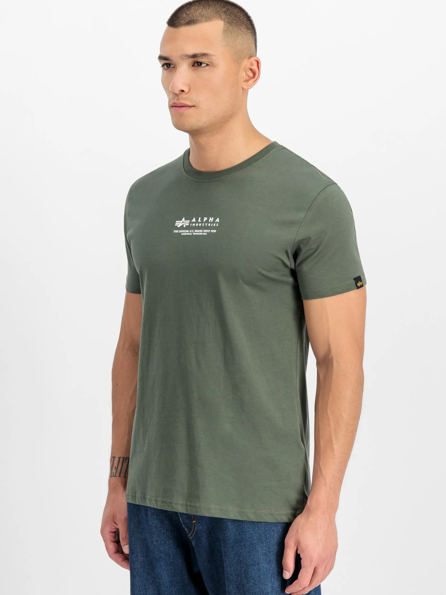 Alpha Industries Herren T-Shirt in oliv