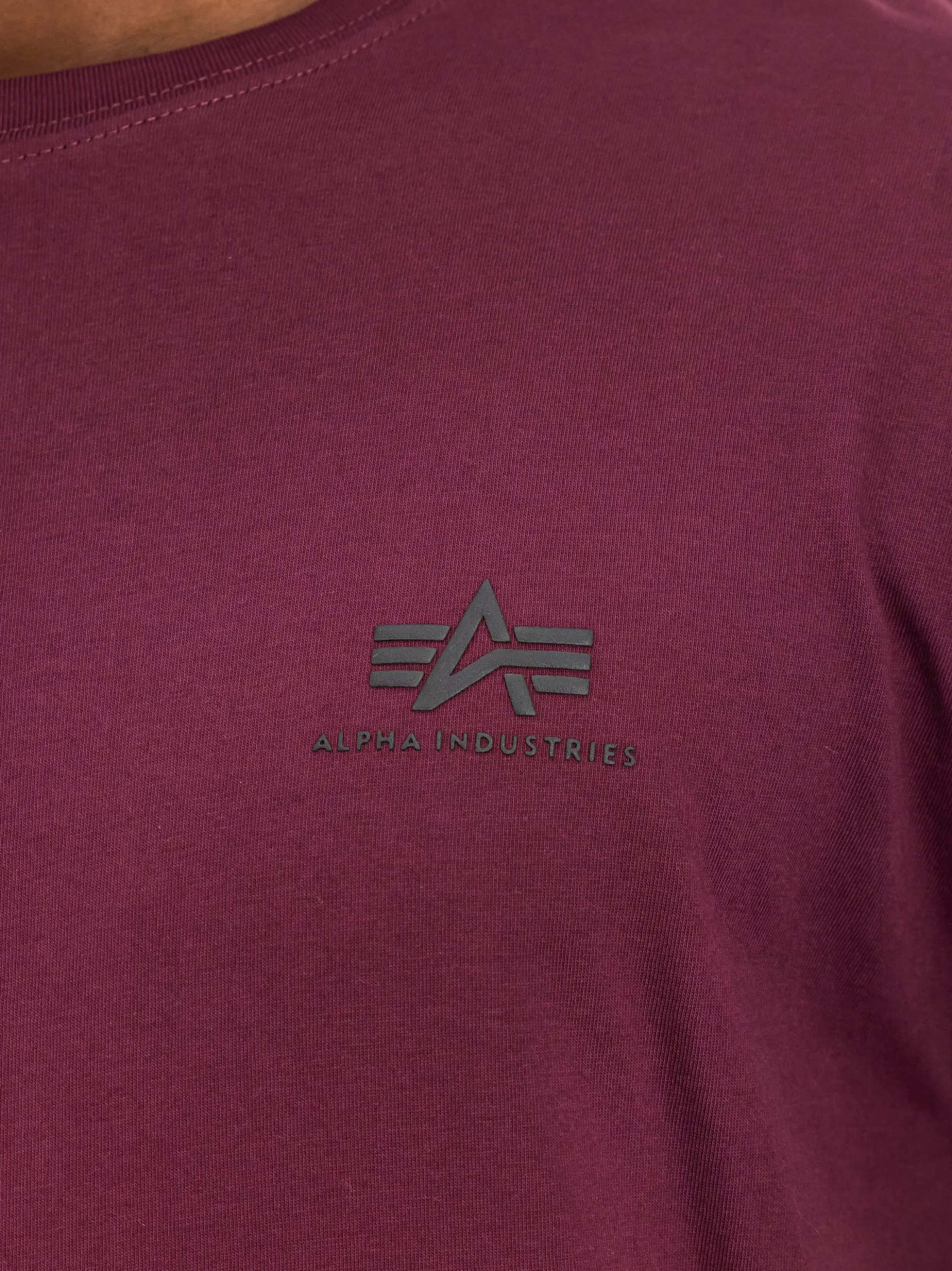 Alpha Industries Herren T-Shirt in bordeaux