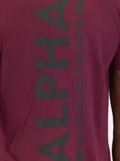 Alpha Industries Herren T-Shirt in bordeaux