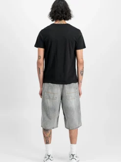 Alpha Industries Herren T-Shirts im 2er-Pack in tanne schwarz