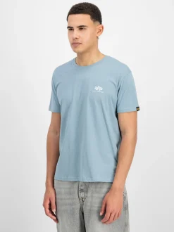 Alpha Industries Herren T-Shirt in blue stone
