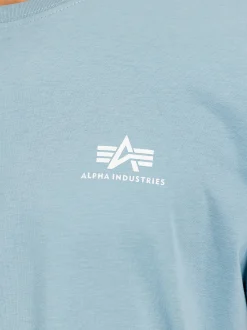 Alpha Industries Herren T-Shirt in blue stone