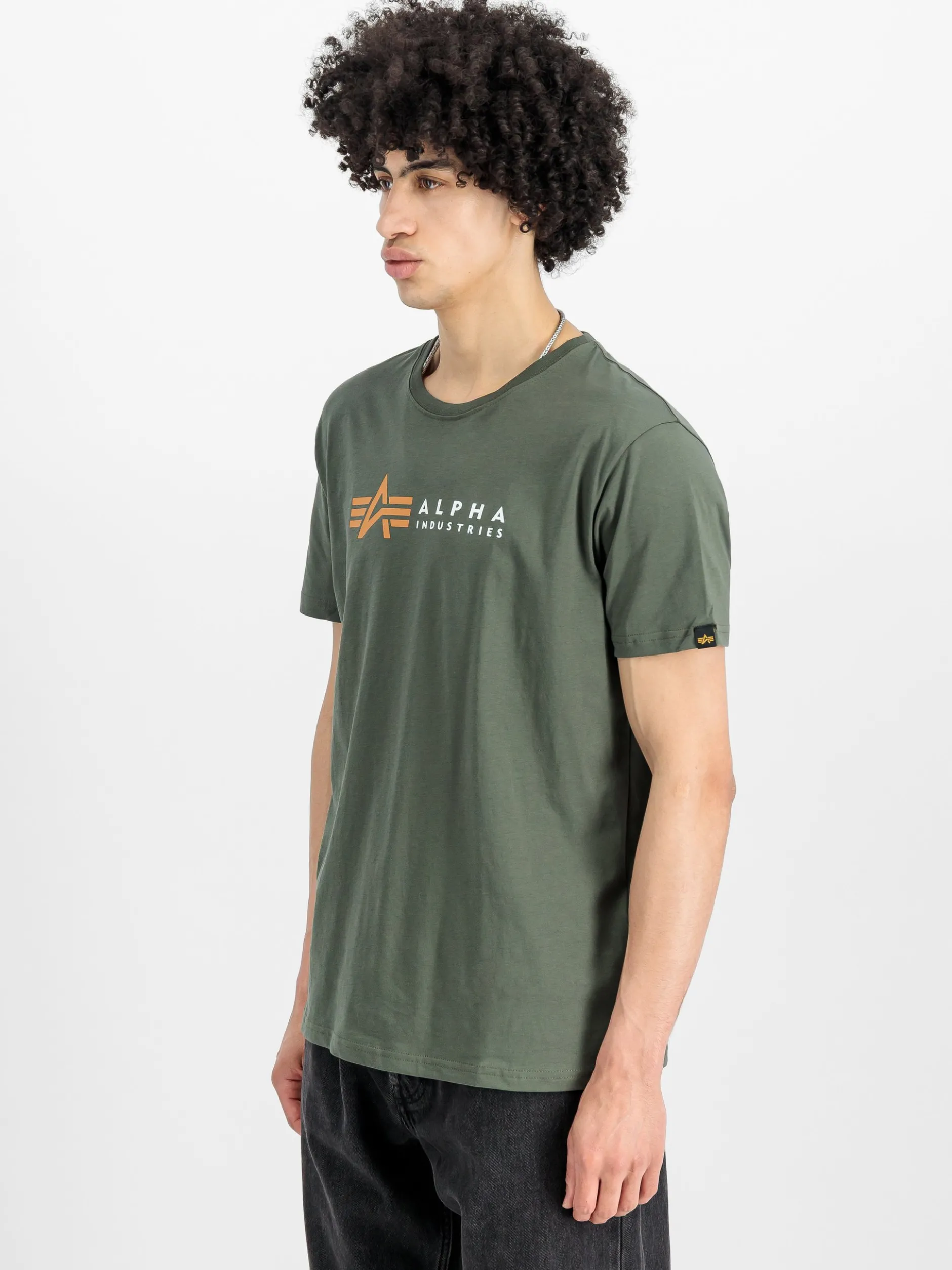Alpha Industries Herren T-Shirt in oliv