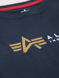 Alpha Industries Kinder T-Shirt in marine