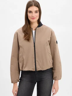Amber & June Damen Blouson-Jacke in taupe