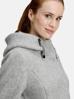 Amber & June Damen Winterjacke in grau