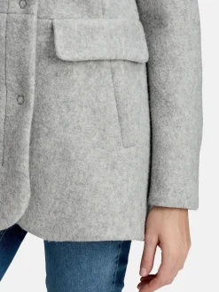 Amber & June Damen Winterjacke in grau