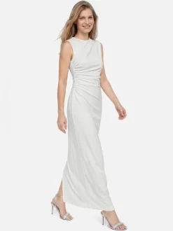 Ambiance Damen Abendkleid in ecru - Ausschnitt: Rundhals