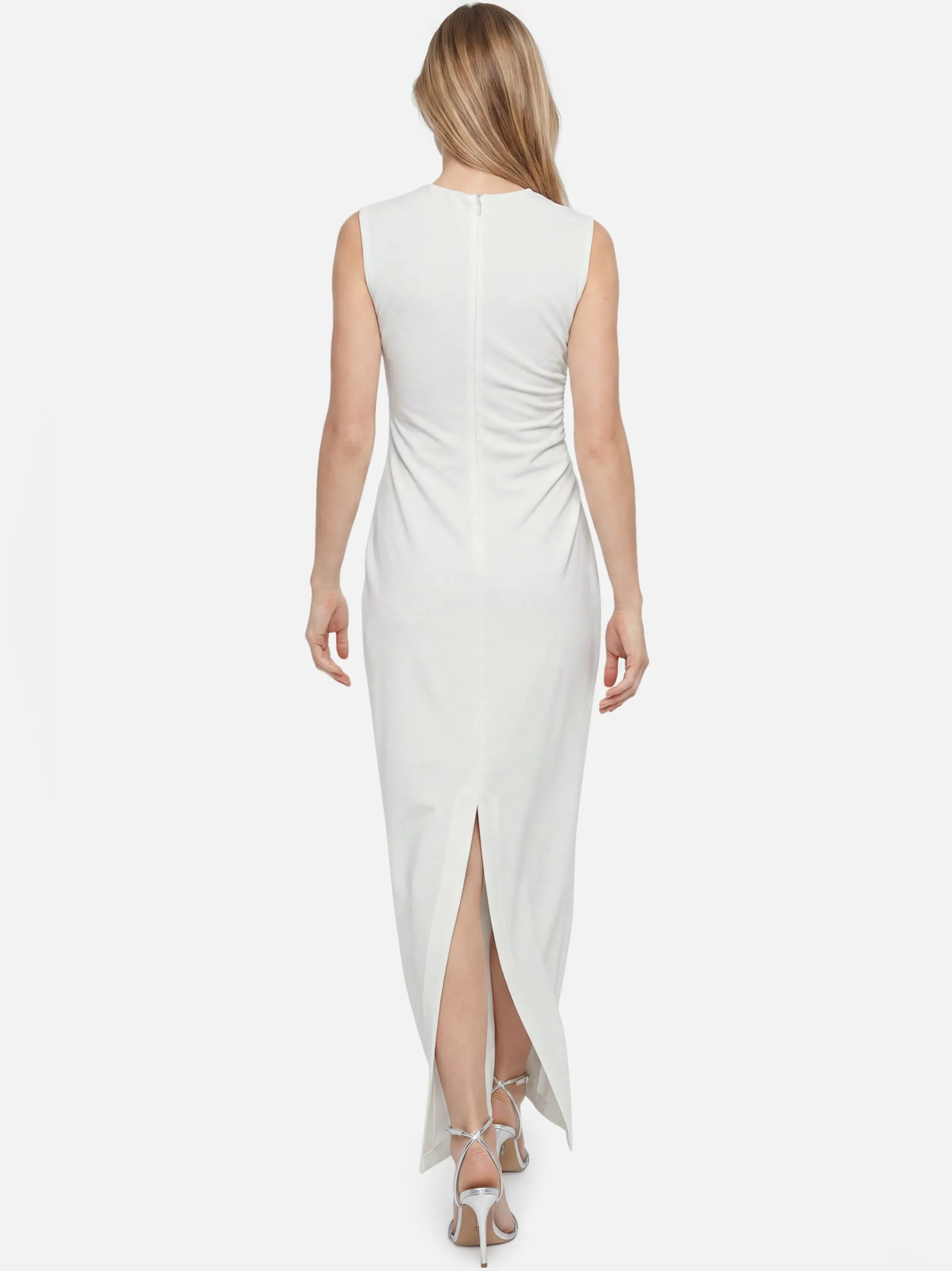 Ambiance Damen Abendkleid in ecru - Ausschnitt: Rundhals