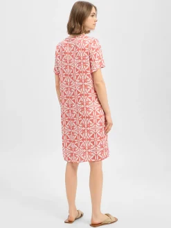 Ambiance Damen Midikleid in weiß koralle - Länge: mittel
